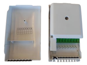 Caja Nap Cto Para Edificio Fibra Optica Ftth 1x8 Sc/apc X5u