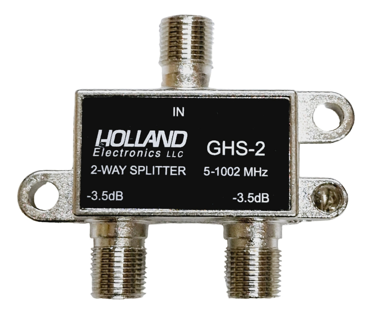 Derivador Splitter De Señal Holland Ghs-2 Coaxil Tv Conector - Imagen 3