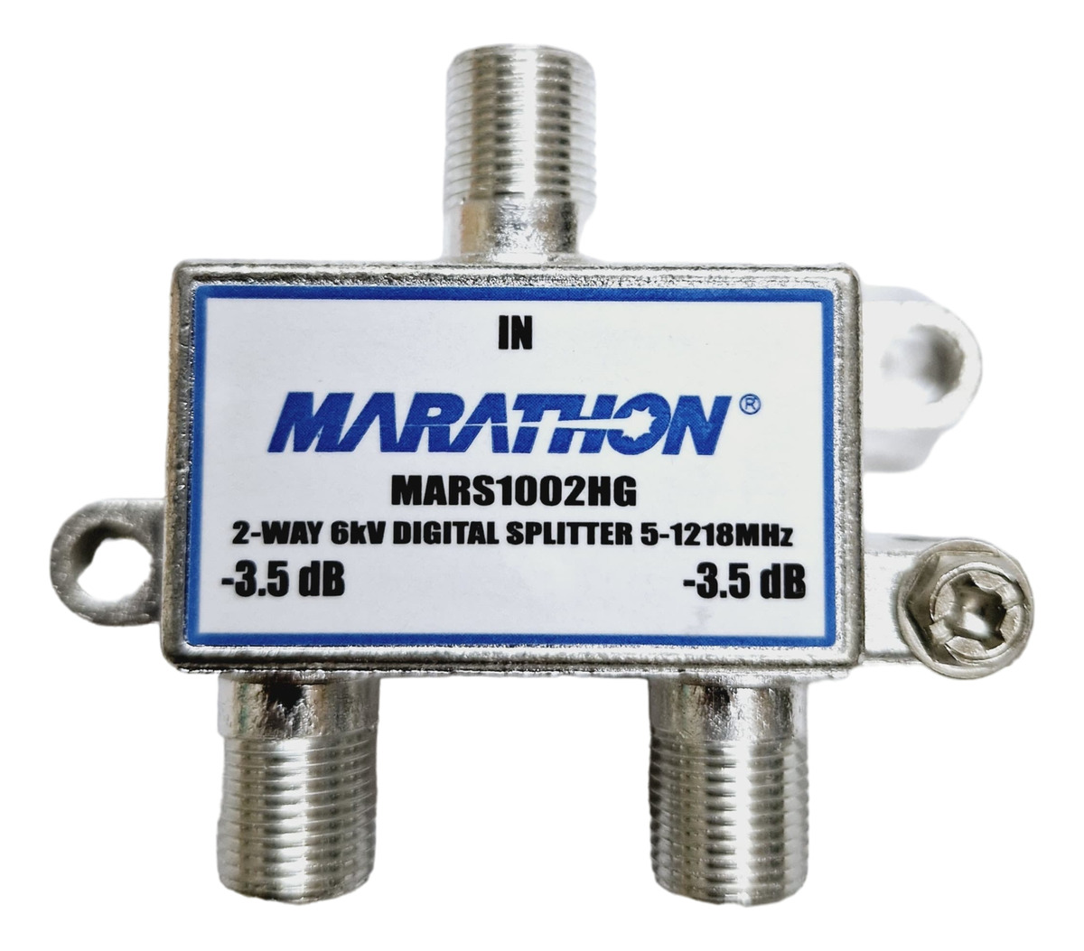 Derivador Splitter De Señal Marathon 2 Vias Coaxil Conector - Imagen 4