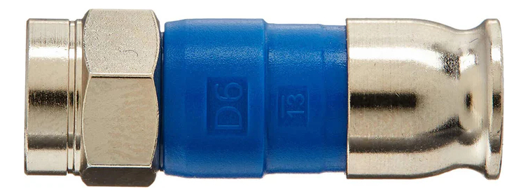 Conector F-6 De Compresión Para Rg-6 Ppc X 50 Unidades - Imagen 3
