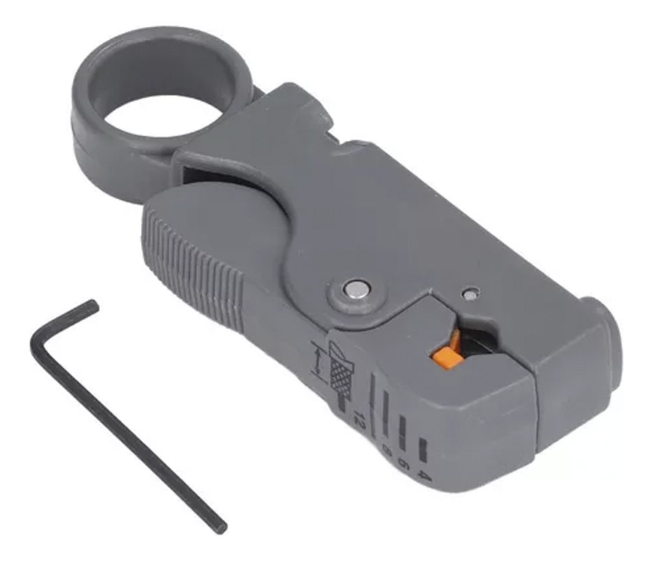 Pela Cable Giratorio Koion Rg 58 59 6 P/ Conector Coaxil Tda