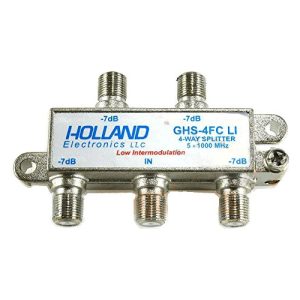 Derivador Splitter De Señal Holland Ghs-4 Tv Hd P/ Conector
