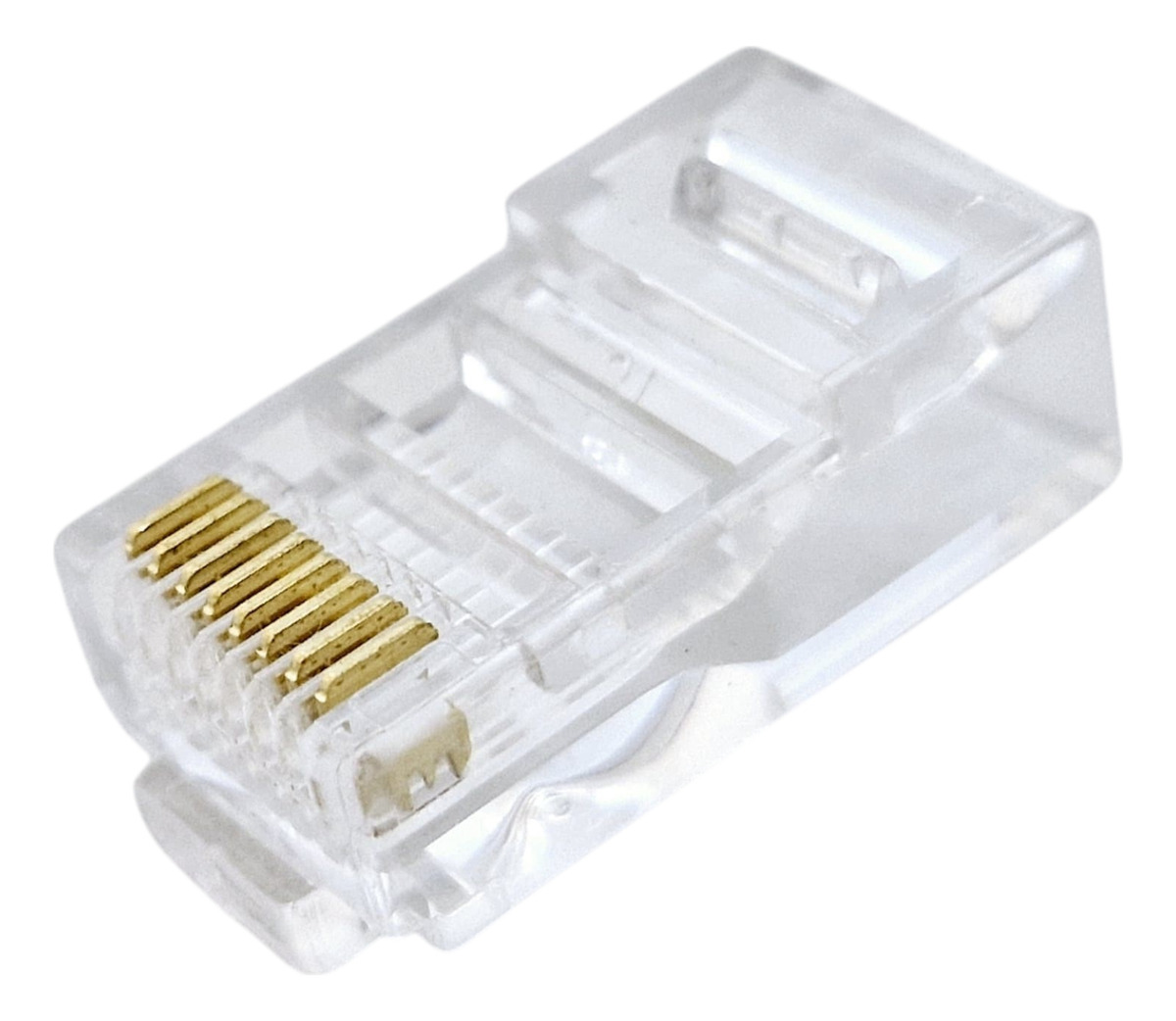 Ficha Plug Macho Rj-45 Rj 45 X100u Utp Doble Contacto Cat 5e - Imagen 3