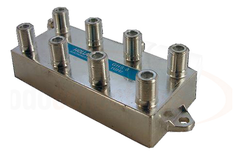 Derivador Splitter De Señal Holland Ghs-8 Tv Hd Tda Coaxil - Imagen 2
