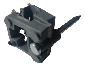 Grampa Clip Con Clavo Acerado Para Fibra Optica Drop Blanco/negro X 10