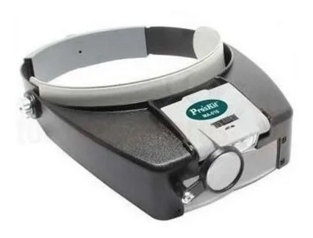 Lupa Vincha Con Luz Lampara Proskit X1.8 X2.6 X5.8 Ma-016