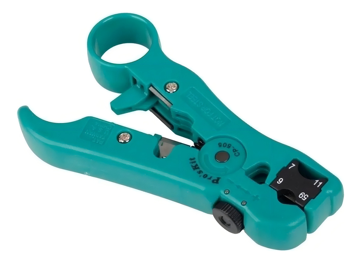 Pelacable Giratorio Proskit Coaxil Rg-59/6/11/7 Y Utp Cp-505 - Imagen 5