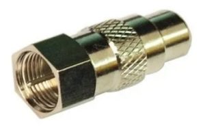 Adaptador F Macho A Rca Hembra Holland P/ Catv Consolas Cctv