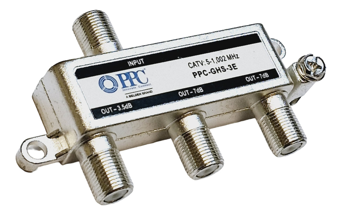 Derivador Splitter De Tv 1.2 Gb Ppc Ghs-3e Belden X10 Unids - Imagen 3
