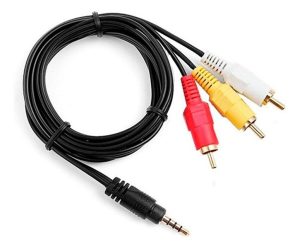 Cable Mini Plug 3.5 Mm 3 Rca Audio /video Stereo Premium