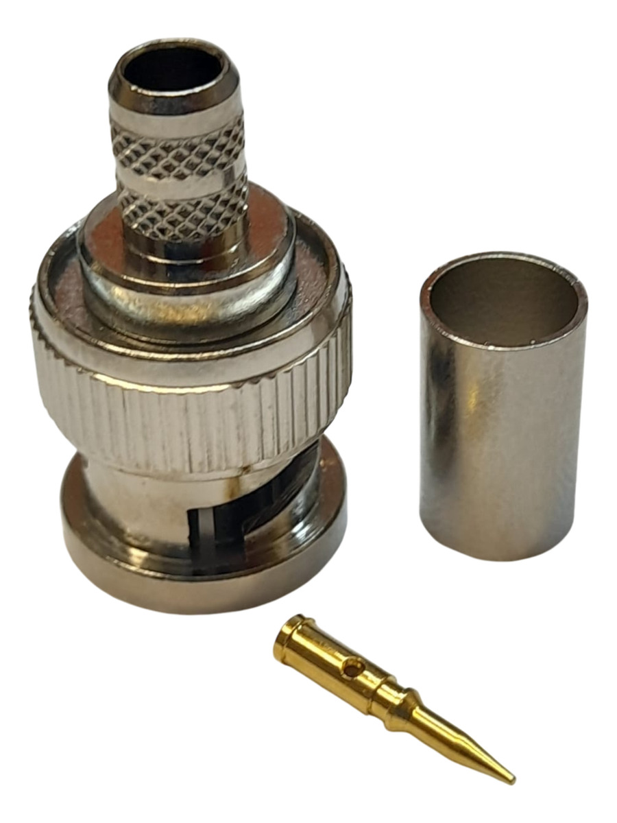 Conector Bnc Macho Crimpear Cable Rg-174 Amphenol 31-315 Rfx - Imagen 3
