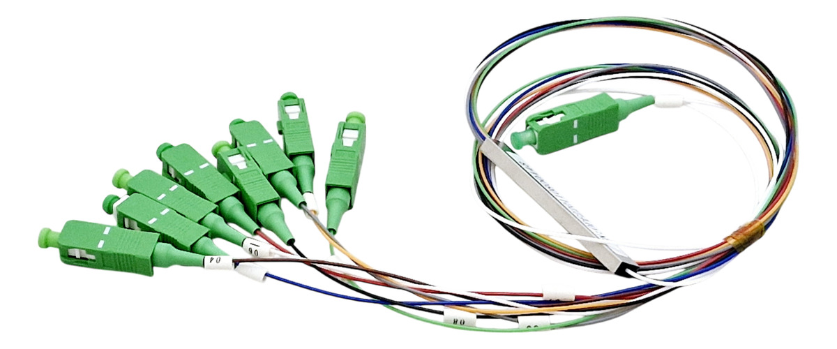 Splitter 1x8 Con Conector Sc/apc Fibra Optica Plc Opf - Imagen 4