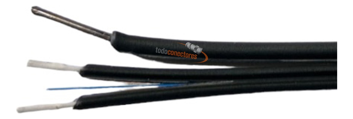 Fibra Óptica Drop Plana 4 Pelos C/ Tensor Rollo 1km G657a2