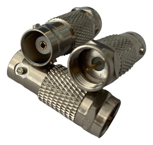 Adaptador Bnc Hembra A F Macho Cctv Camara Bfm Bfa X10 Uds - Imagen 3