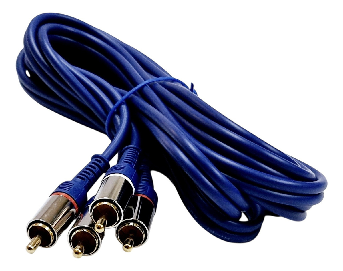 Cable Audio Rca Macho Reforzado 2rca X 2rca 3 Mts Puresonics - Imagen 2