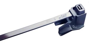 Separador Con Precinto Plastico Uv Negro 28cm X10 Unids