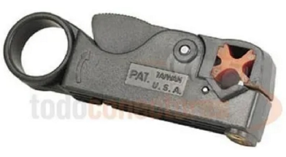 Pela Cable Giratorio Koion Rg 58 59 6 P/ Conector Coaxil Tda - Imagen 3