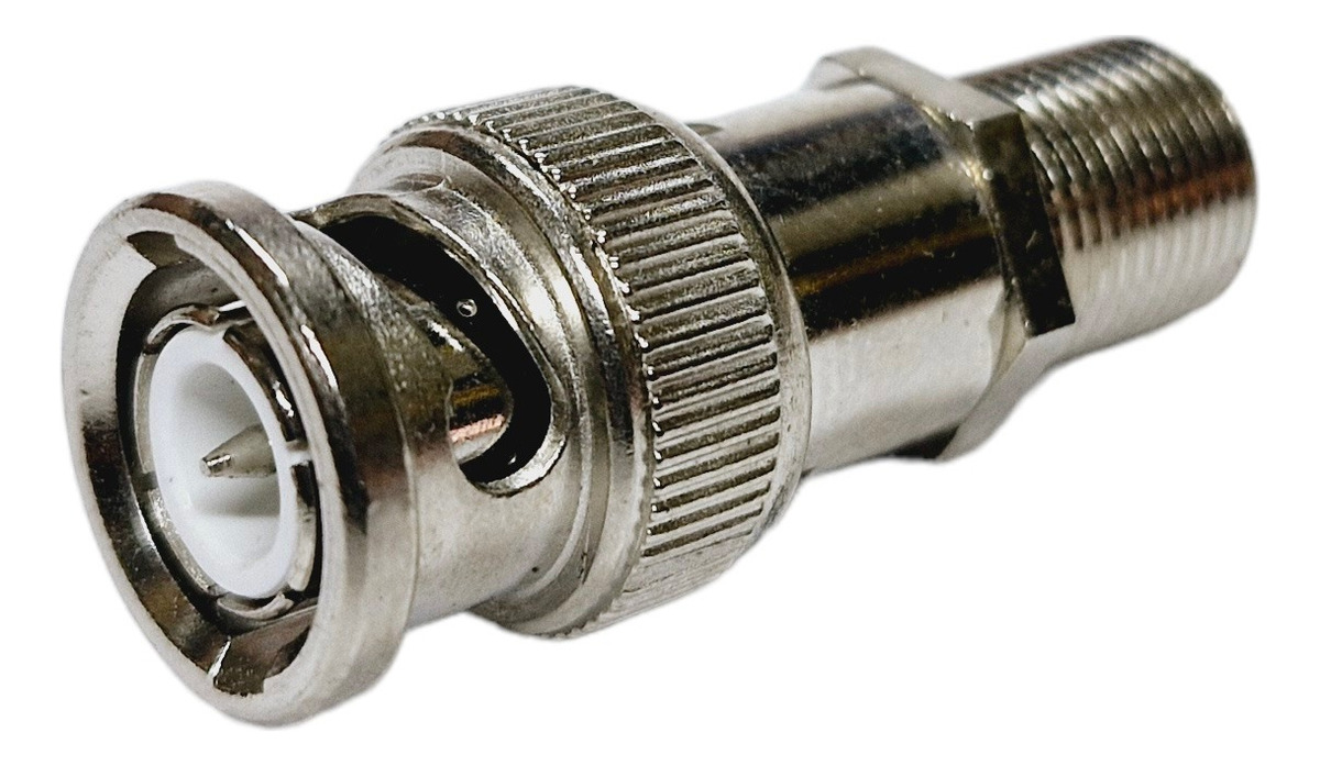 Adaptador Bnc Macho A F Hembra Cctv Conector Camara X10 Unid