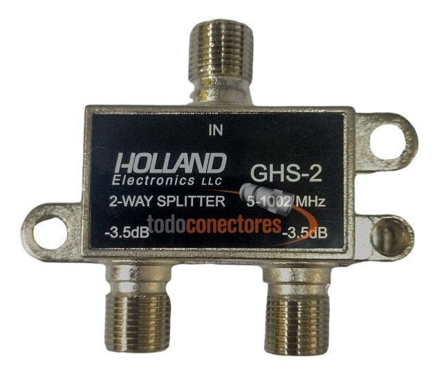 Derivador Splitter De Señal Holland Ghs-2 Coaxil Tv Conector