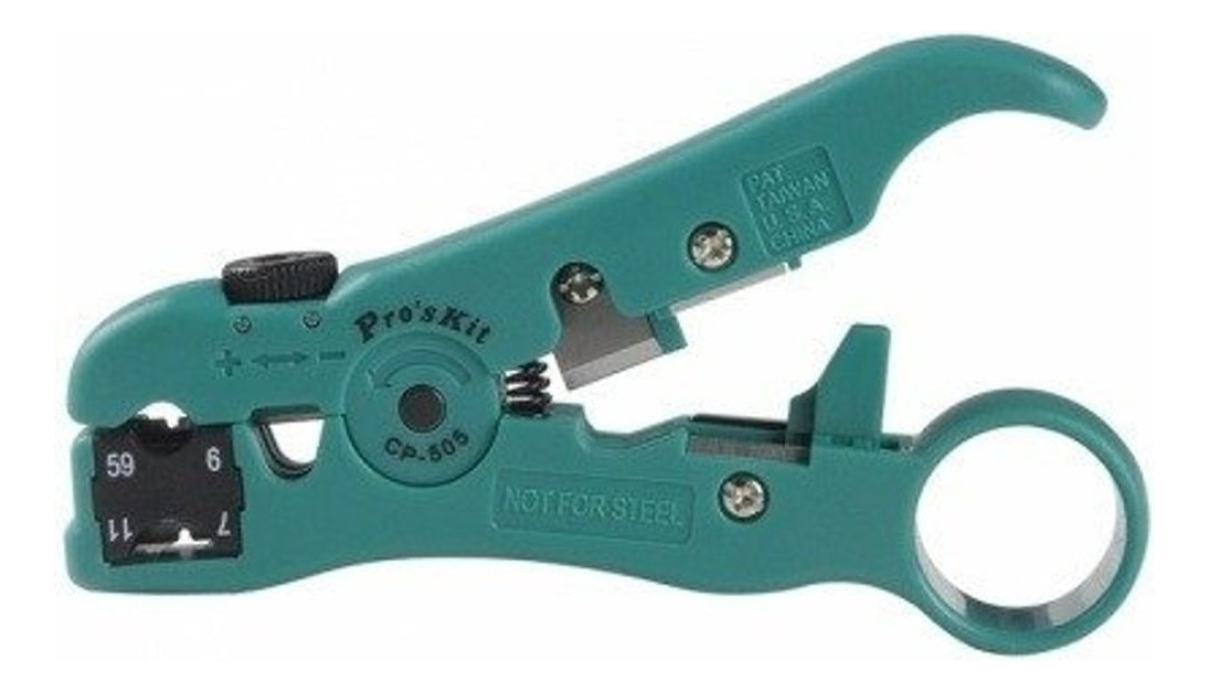Pelacable Giratorio Proskit Coaxil Rg-59/6/11/7 Y Utp Cp-505 - Imagen 4