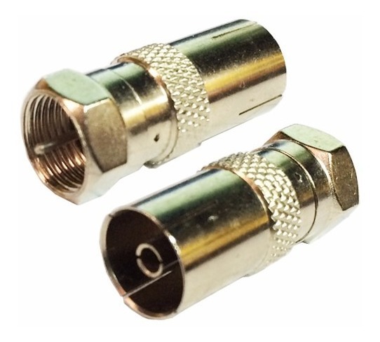 Conector Adapt. P/ Sintonizador Tda F Macho - F Hemb Grueso - Imagen 2