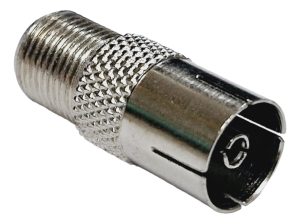 Conector Adaptador Tv Pin Grueso Hembra A F Hembra X10 Unids