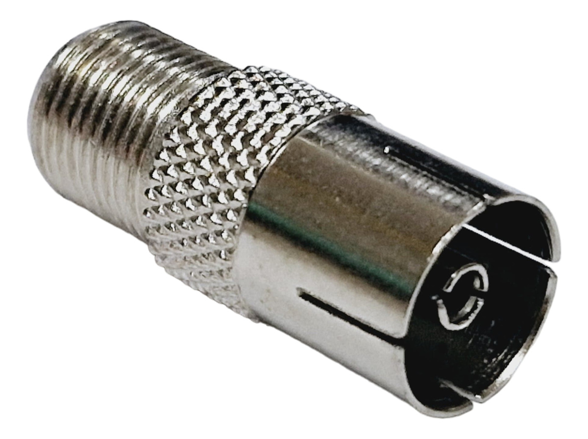 Conector Adaptador Tv Pin Grueso Hembra A F Hembra X10 Unids