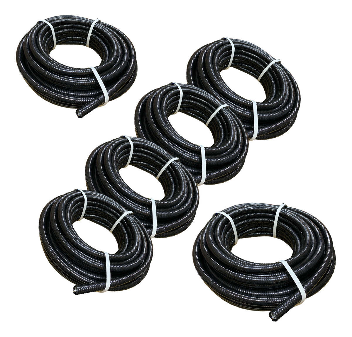 Caño Metálico Flexible + Pvc Antirroedor 1/2 X25mts X4uds