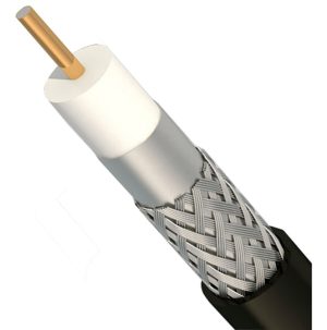 Cable Coaxil Rg-6 Tfc 77% Trishield C/portante 10.980 Mts