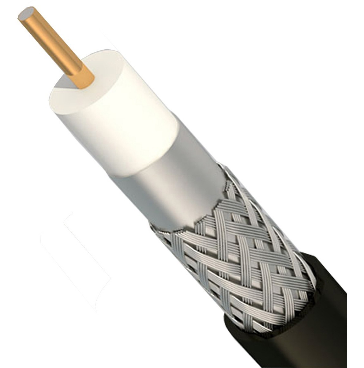 Cable Coaxil Rg-6 Wt 77% Trishield Sin Portante 10.980 Mts