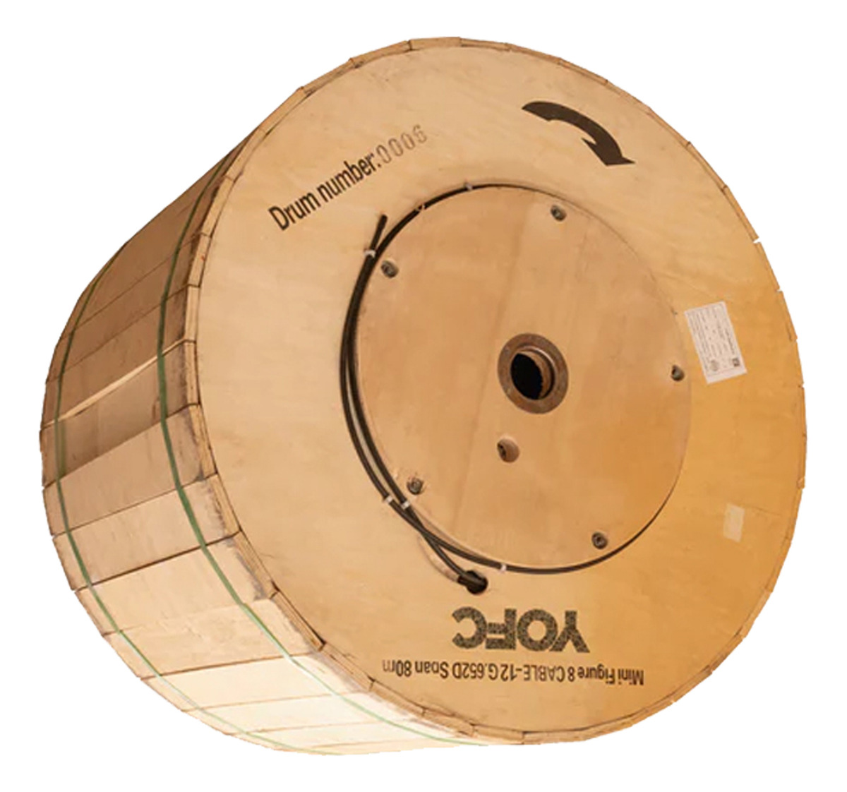 Fibra Optica Autosoportada Adss Yofc 144h Rollo 4km Tubo Sue - Imagen 2