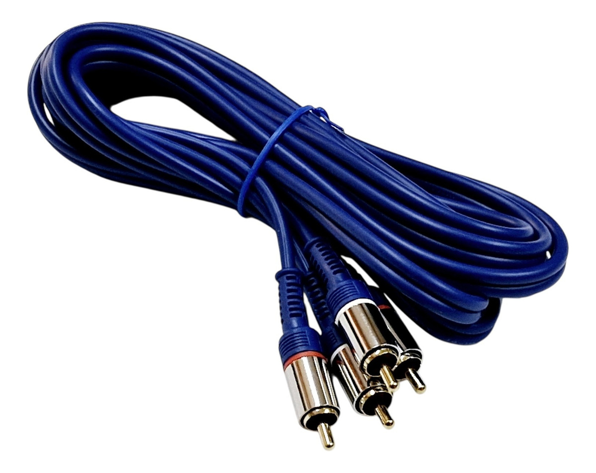 Cable Audio Rca Macho Reforzado 2rca X 2rca 3 Mts Puresonics - Imagen 4