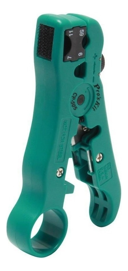 Pelacable Giratorio Proskit Coaxil Rg-59/6/11/7 Y Utp Cp-505 - Imagen 2