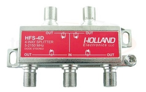 Derivador Splitter Holland Satelital Hfs-4d Digital 2.2 Ghz. - Imagen 2