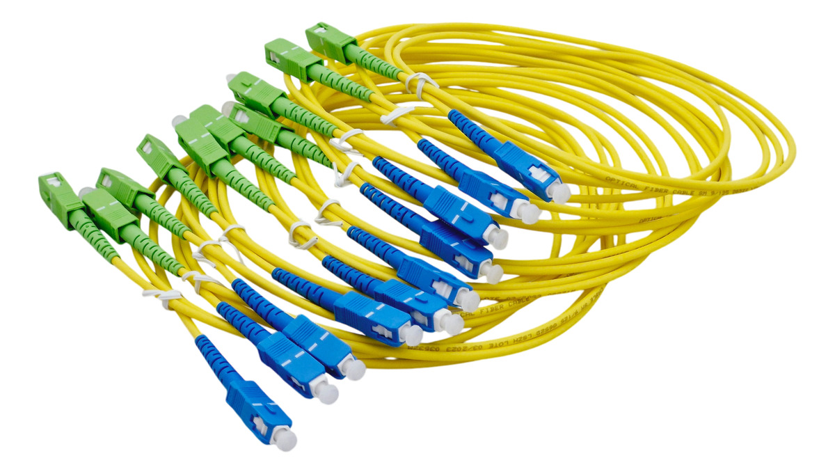 Patch Cord De Fibra Óptica Sc/apc A Sc/pc Sc/upc 1 Mts X10 - Imagen 2