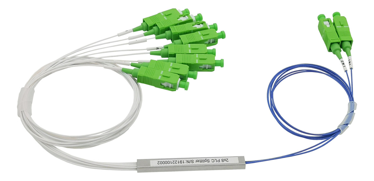 Derivador Splitter De Fibra Optica 2x8 Conector Sc/apc Plc - Imagen 3