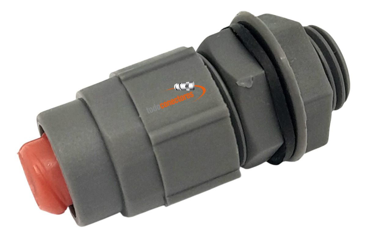 Conector Macho 7/8 Pulgada Recto C/ Rosca Caño Flexible X10u - Imagen 3