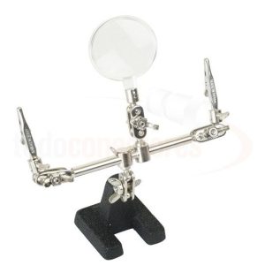 Soporte Con Lupa Multiproposito Con Base Soldador Articulado