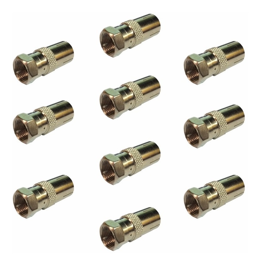 Conector Adapt. P/ Sintonizador Tda F Macho - F Hemb Grueso