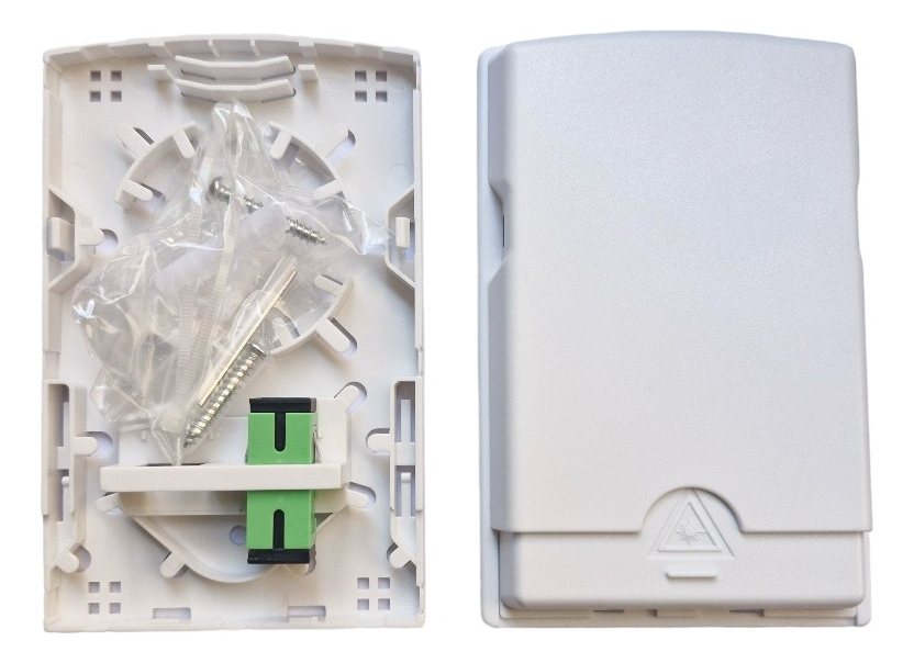 Roseta Fibra Óptica Ftth Acople Sc/apc Tapa Cobertora X10 - Imagen 2