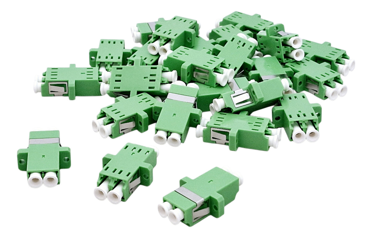 Acoplador Adaptador Duplex Fibra Optica Mono Lc/apc X12 Unid