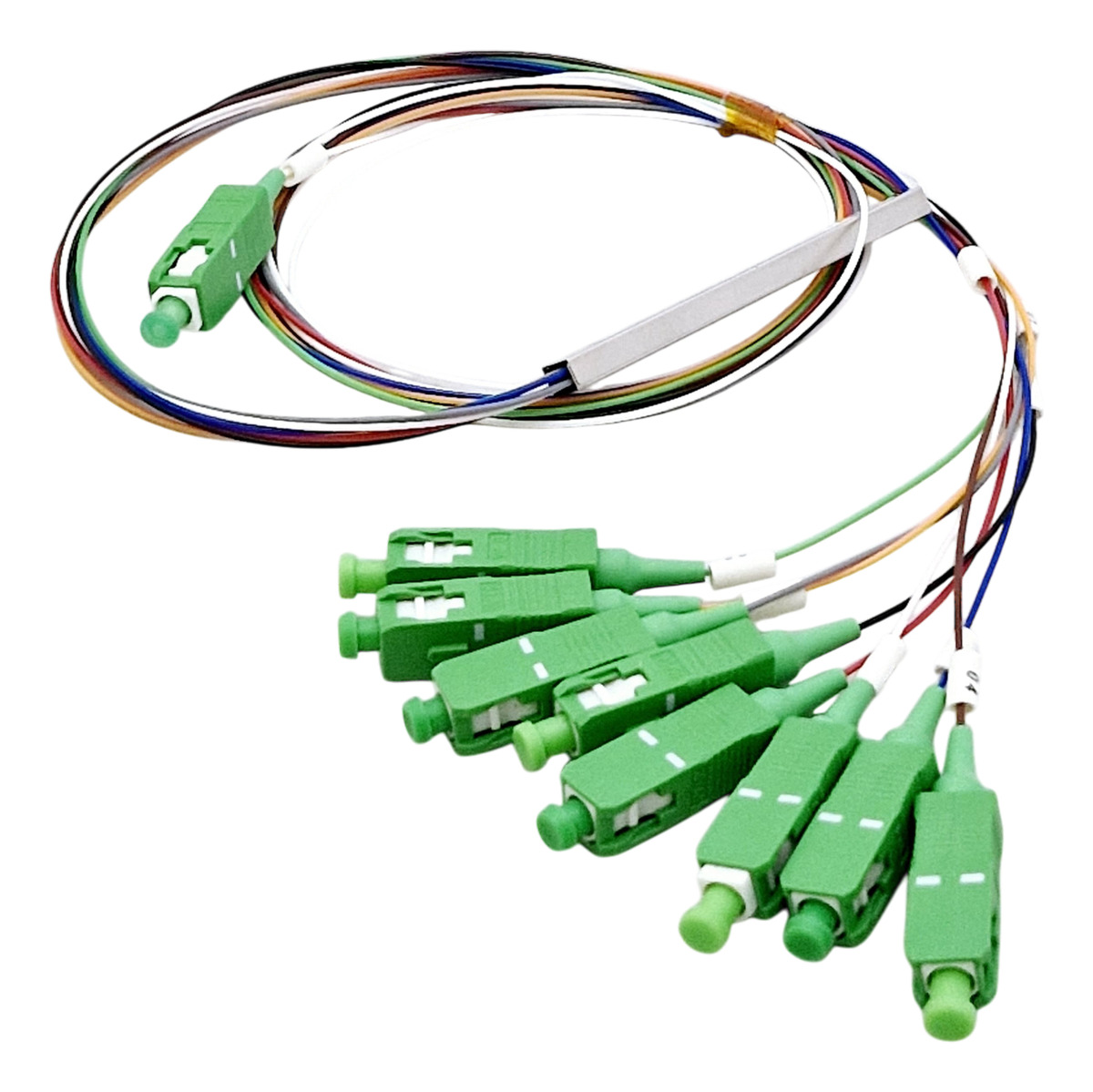 Splitter 1x8 Con Conector Sc/apc Fibra Optica Plc Opf