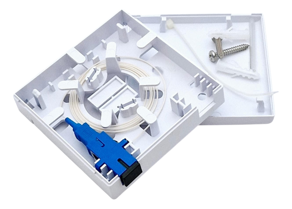 Roseta Fibra Optica Ftth Sc/apc Tornillo Precinto Manguito - Imagen 2