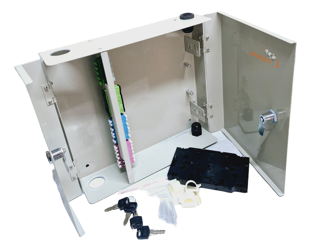 Odf Distribuidor De Pared P/ Fibra Optica Lc Duplex 24 Posi - Imagen 4