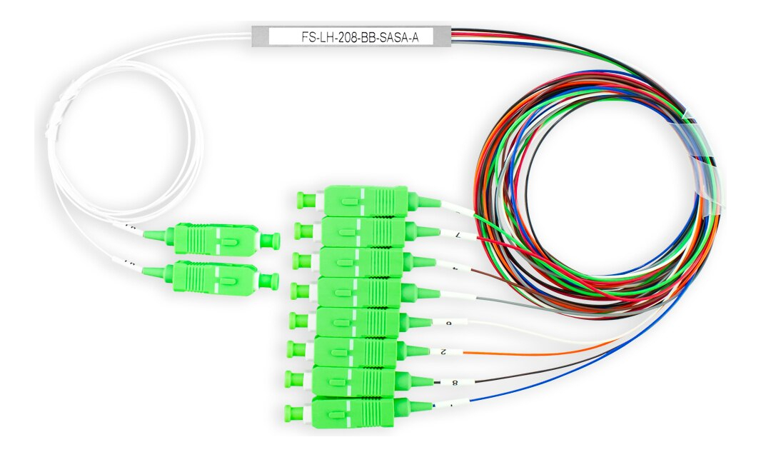 Derivador Splitter De Fibra Optica 2x8 Conector Sc/apc Plc