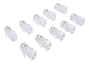 Conector Ficha Plug Macho Rj-45 Cat.6 Sólido X10