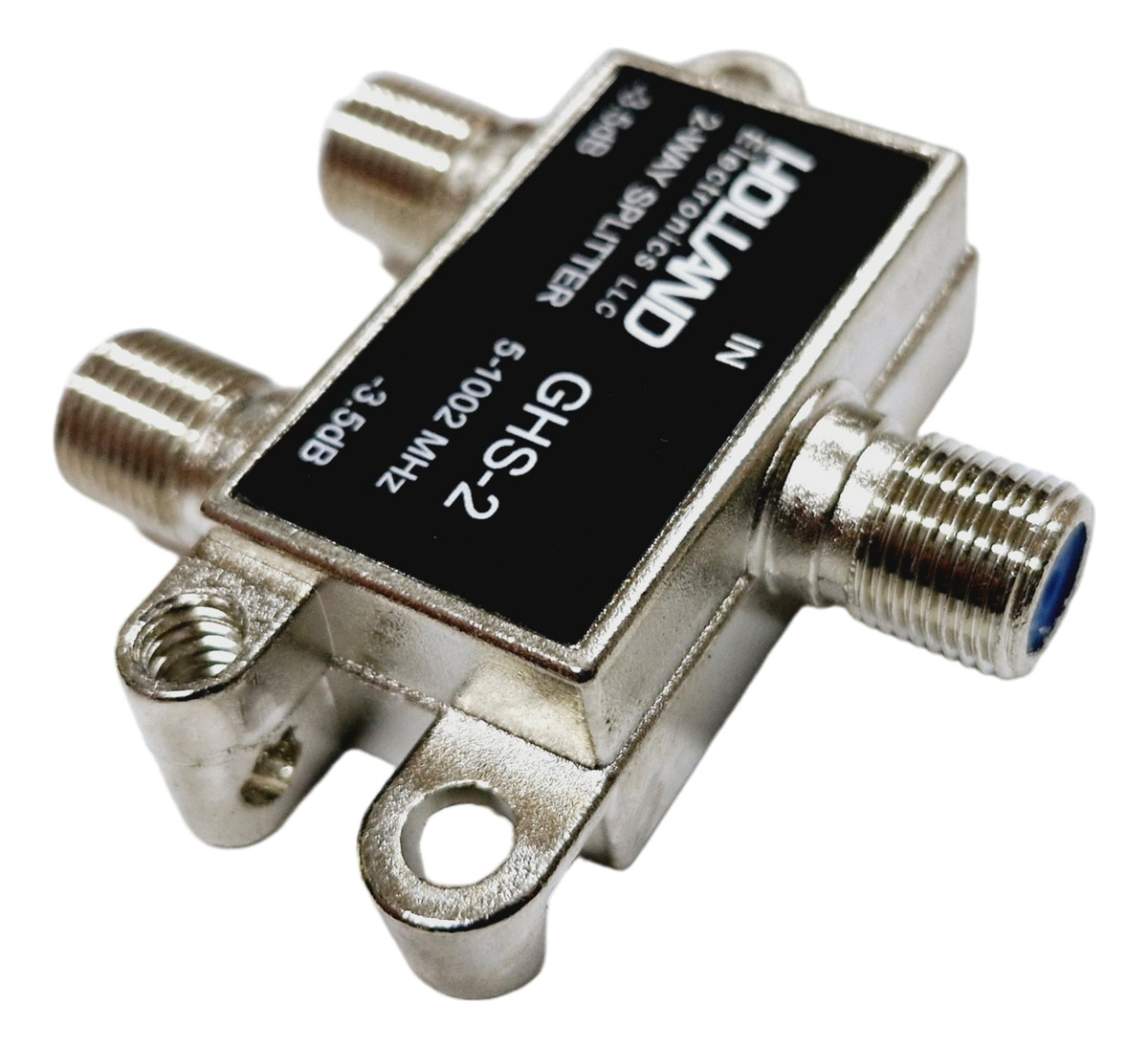 Derivador Splitter De Señal Holland Ghs-2 Coaxil Tv Conector - Imagen 4
