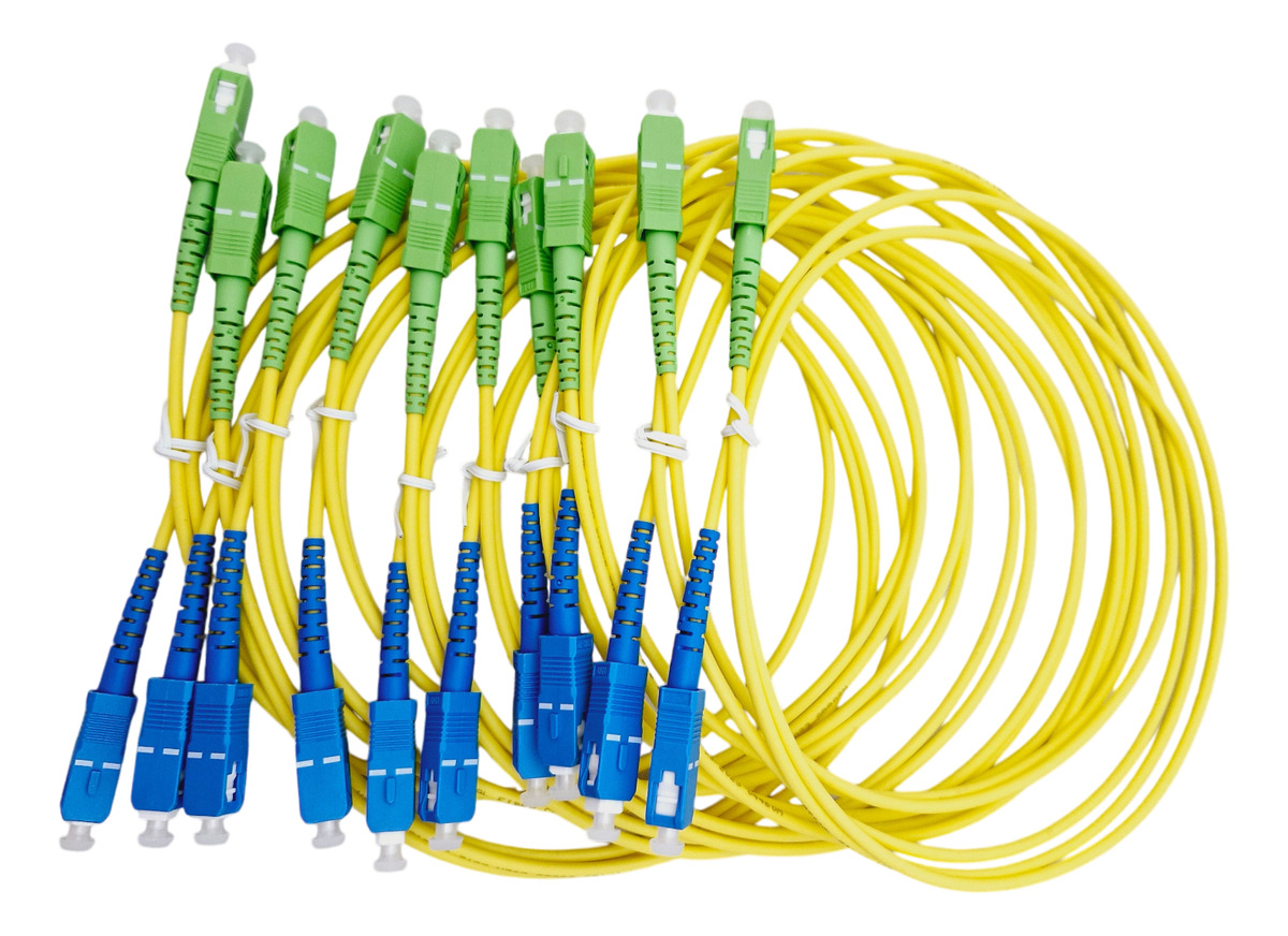 Patch Cord De Fibra Óptica Sc/apc A Sc/pc Sc/upc 1 Mts X10 - Imagen 5