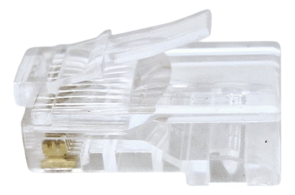 Ficha Plug Macho Rj-45 Rj 45 X100u Utp Doble Contacto Cat 5e - Imagen 4