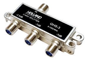Derivador Splitter De Señal Holland Ghs-3 P/ Coaxil Conector